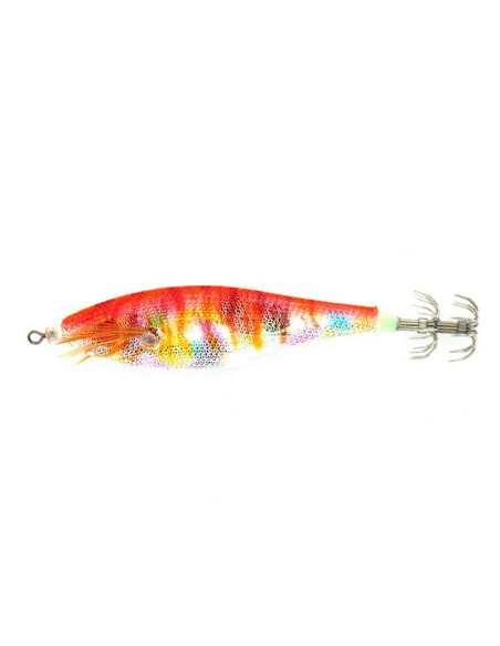Cinnetic Squid Jig Tiger Glow 70mm 4-Rainbow Red